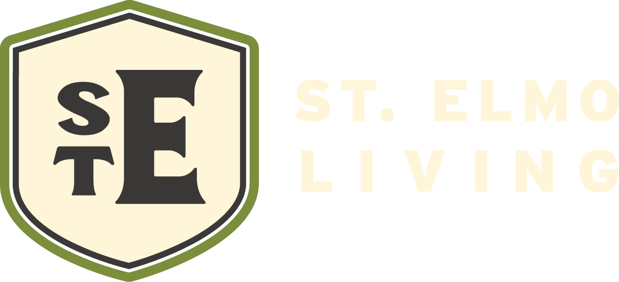 A logo with the letters SE on it and the words St. Elmo Living beside it.